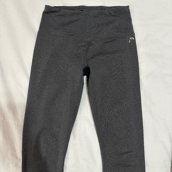 Grey High Waisted Leggings - Picture 1 of 4